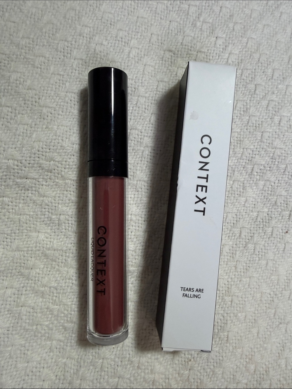 CONTEXT Liquid Lip Lacquer — Tears Are Falling (Dusty Rose Mauve)